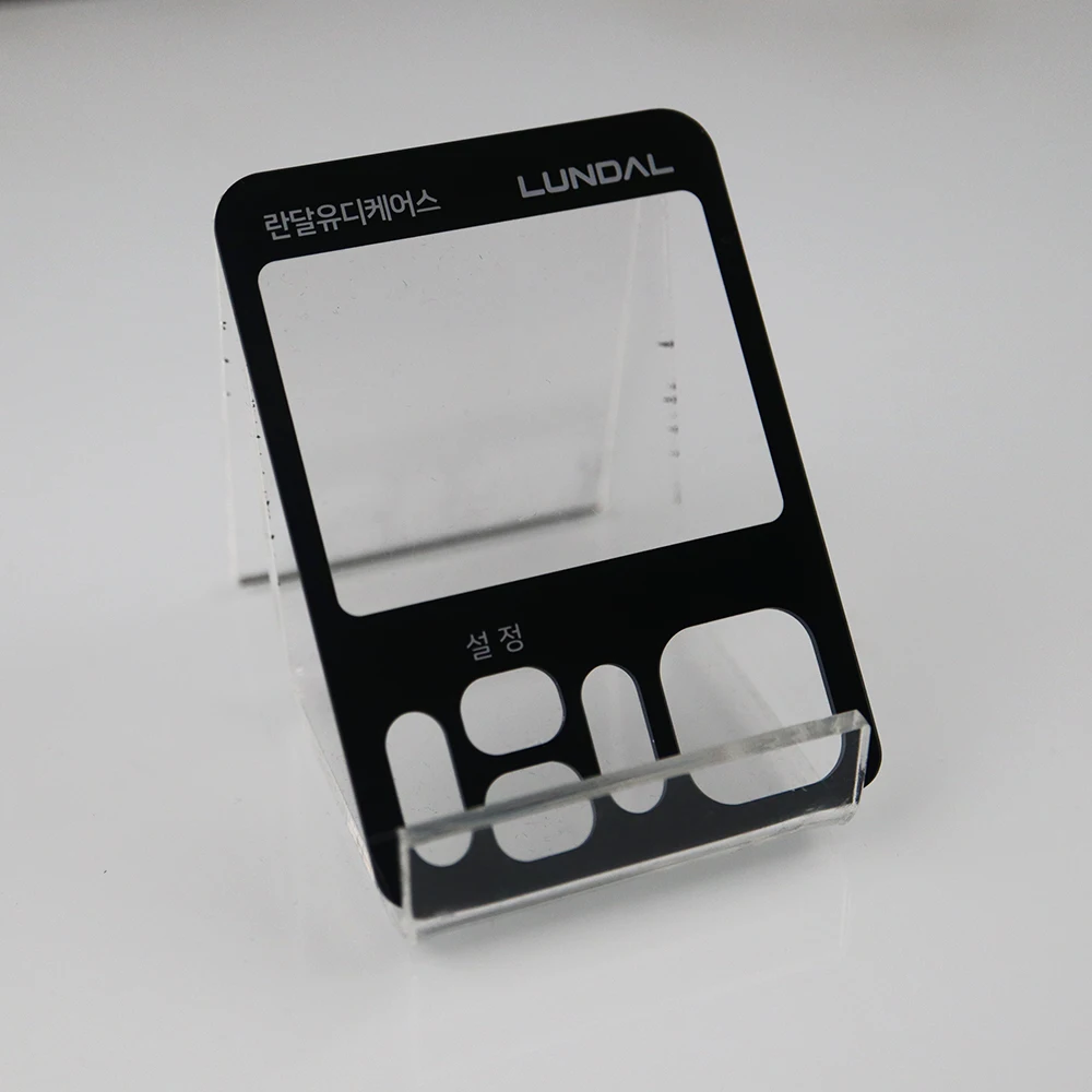 Custom Silk Screen Printed Front Control Panel Polycarbonate Pc Lexan Label Sticker