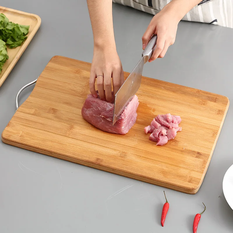 High Quality Sink Accessories Oak Chopping Board Bamboo Cutting Board Solid Wood Fruit Bamboo Cutting Board