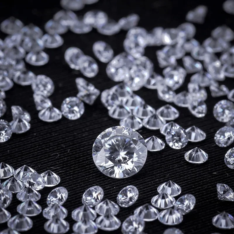 GIA Certified Wholesale 1carat Price VS1 Round 0.8-2.9mm Synthetic Polished Cultivated HPHT Loose Lab Created Diamonds 1ct 2mm