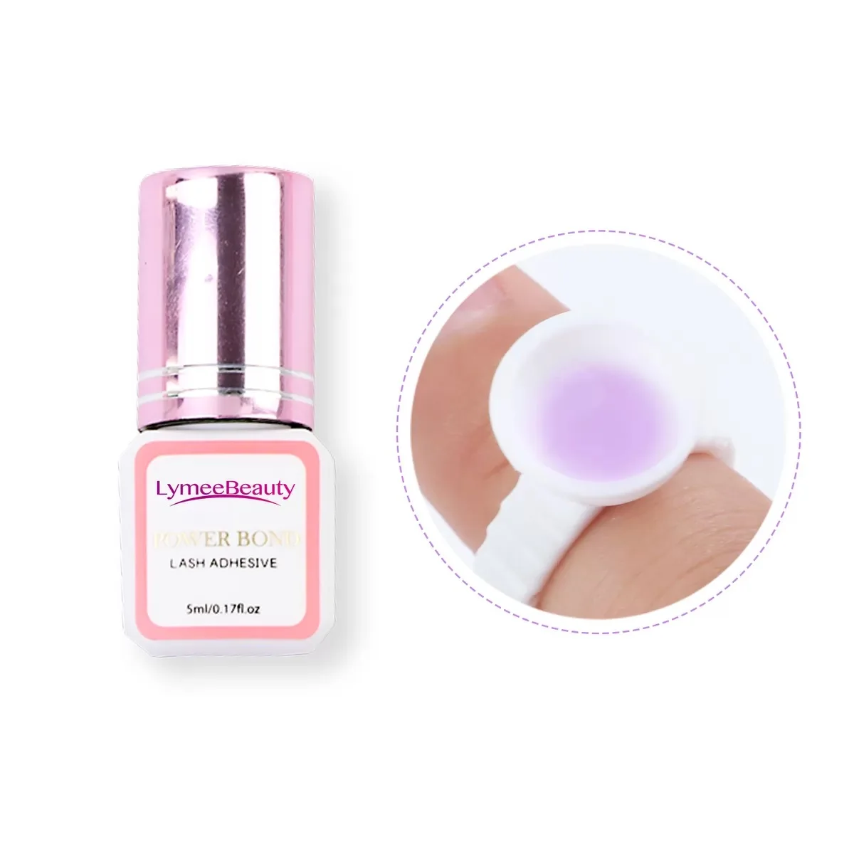 Private Label Eyelash Extension Glue Adhesive pink Glue