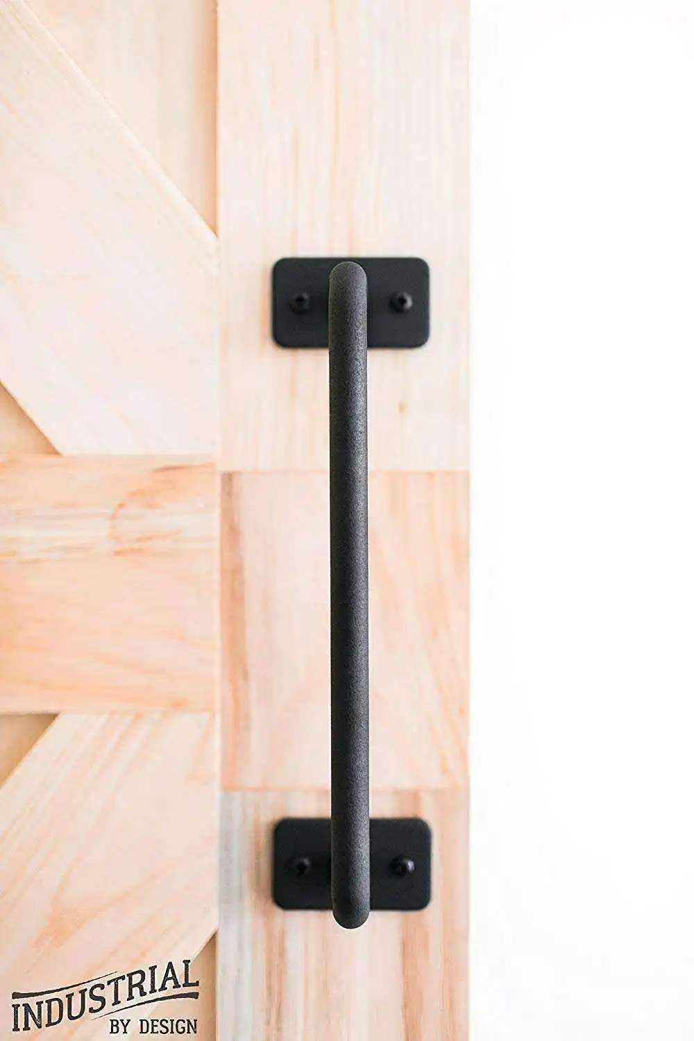 Wholesale Fashion Modern House Bedroom Quality Solid Q235 Carbon Steel Barn Door Handle Bar