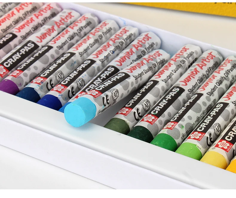 Sakura  24/36/48 Colors Art Soft Pastel Wax Crayon Oil Pastel set