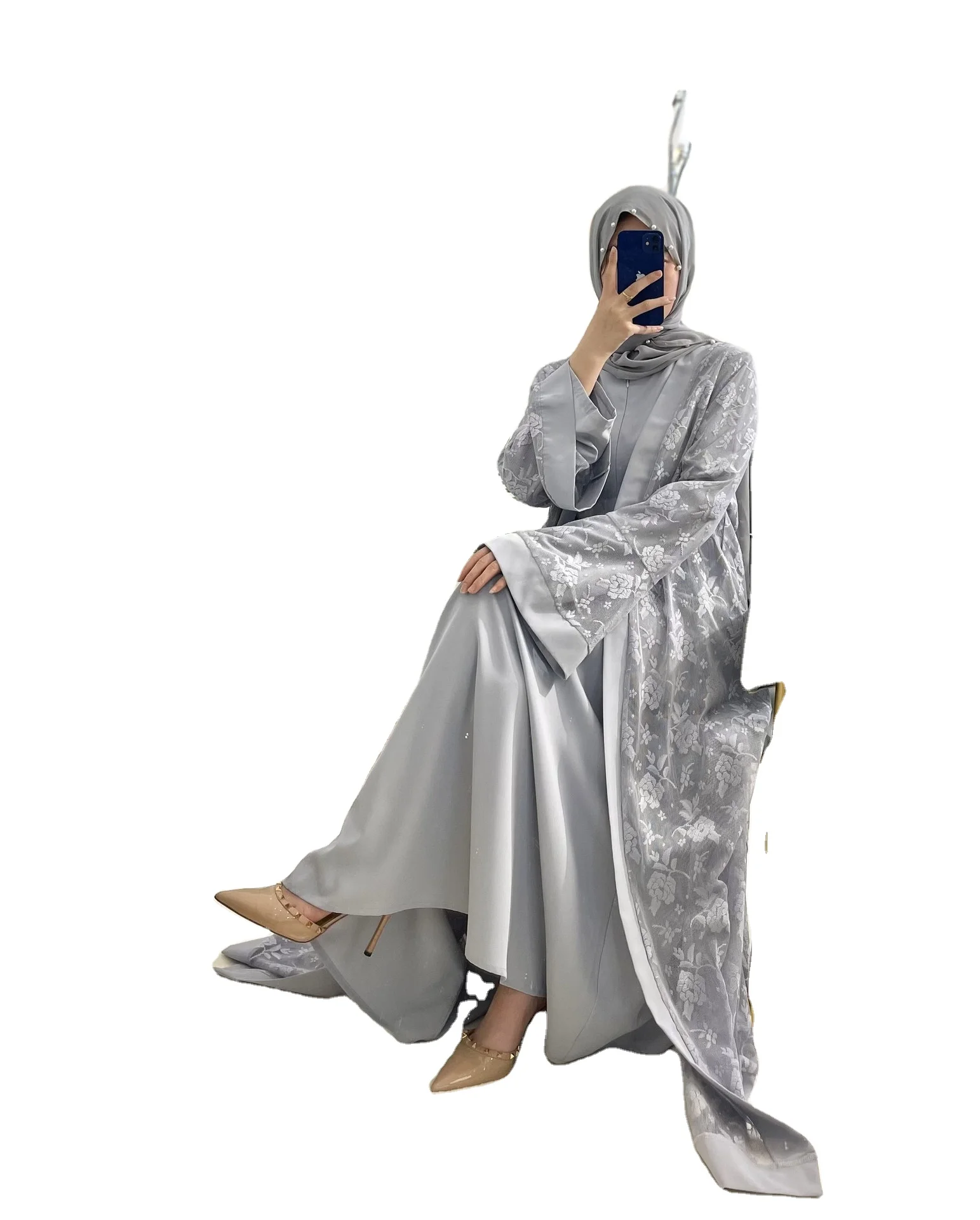 Arab Fashion Robe Muslim Islamic Traditional Costume Ladies Dress Kaftan Abaya