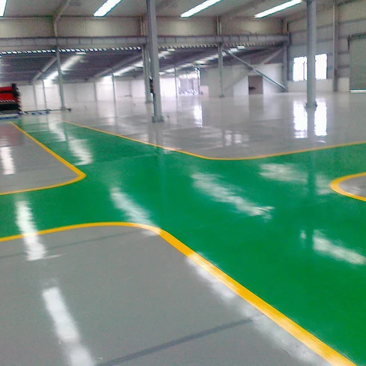 Self-Level Floor Paint Green Epoxy Resin For Excellent Liquid Adhesive