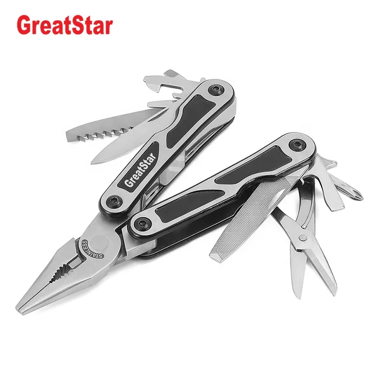Многофункциональные складные карманные плоскогубцы Greatstar 15 в 1 Многофункциональный инструмент из нержавеющей стали комбинированные многофункциональные