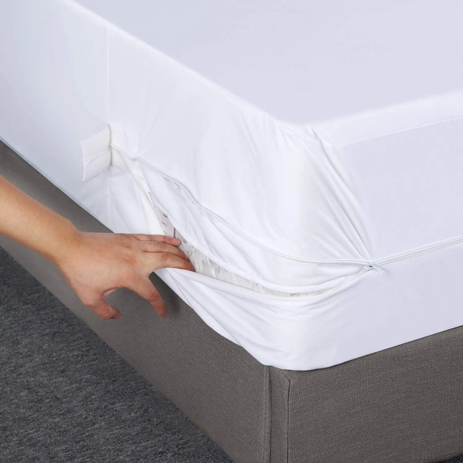 Coprimaterasso protege matelas стеганый защитный матрас на молнии