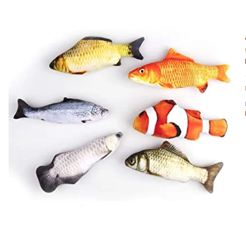 
 Мягкая Плюшевая 3D игрушка для домашних животных в форме рыбы, кошки, интерактивные подарки, имитация рыбы, игрушки для домашних животных Y0052  