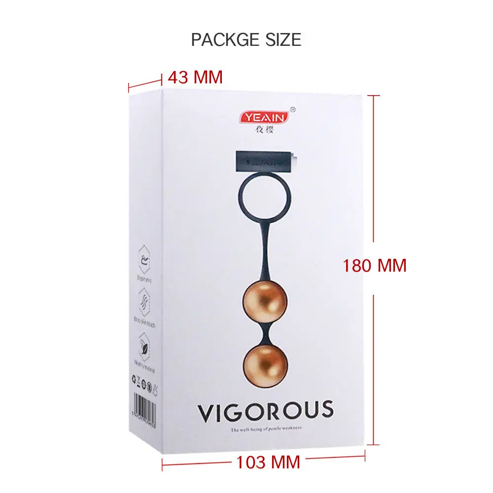 The New Male Training Penis Dumbbell Levator Anus Delay Ejaculation Silicone Metal Penis Erection Ring