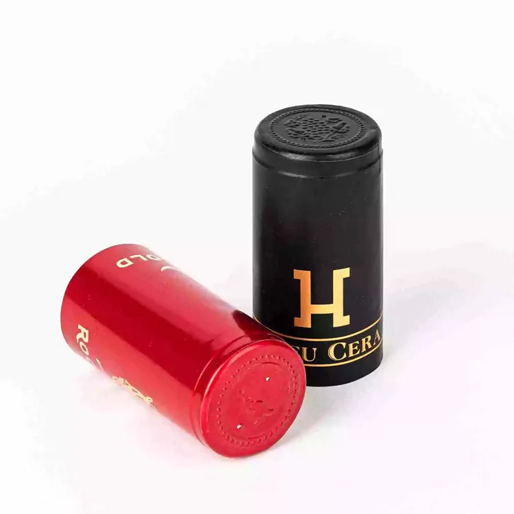China Supplier Packaging Customized PVC Sleeve Aluminum Shrink Capsules  for Whiskey Rum Gin Wine