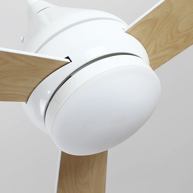 Factory Hot Sale Nordic Style Minimalist Restaurant 3 Plywood Blades Ceiling Fan Lights