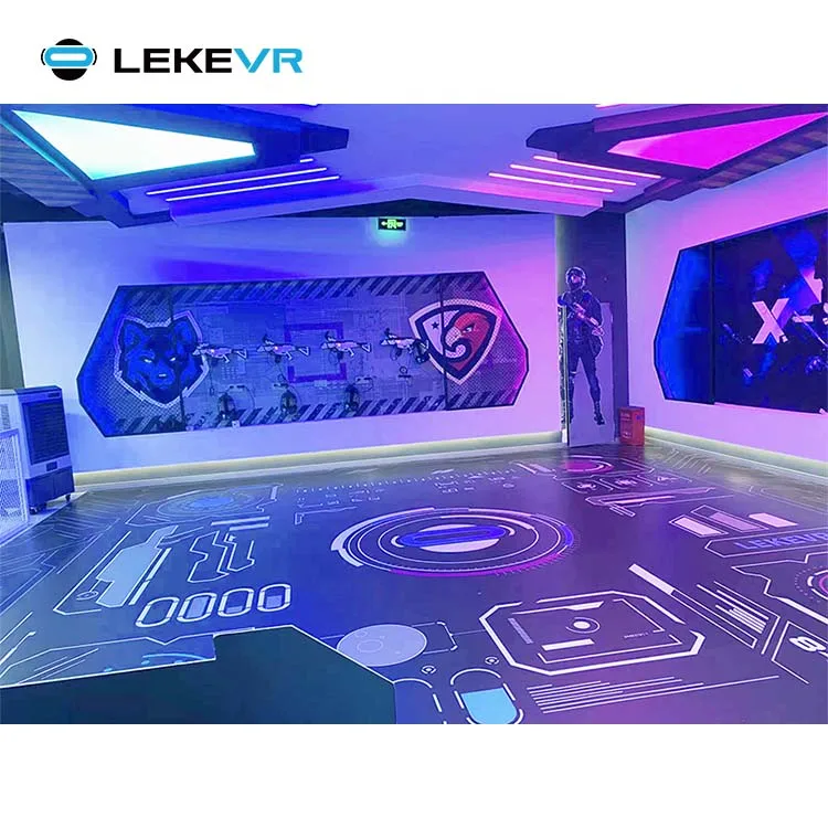 LEKE VR Virtual Reality Shooting Simulator 9D VR Game Romm Multiplayer Big Space Arena Machine