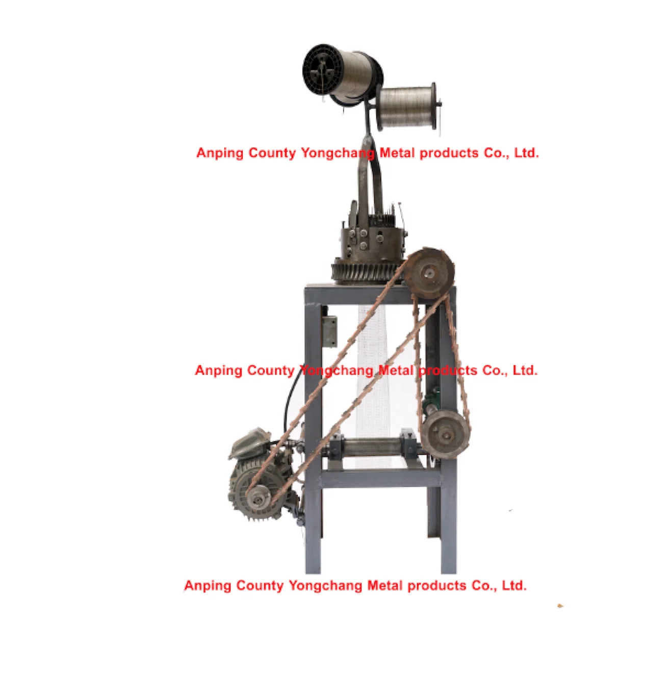 Tinned cooper shielding  circular knitted steel wire machine