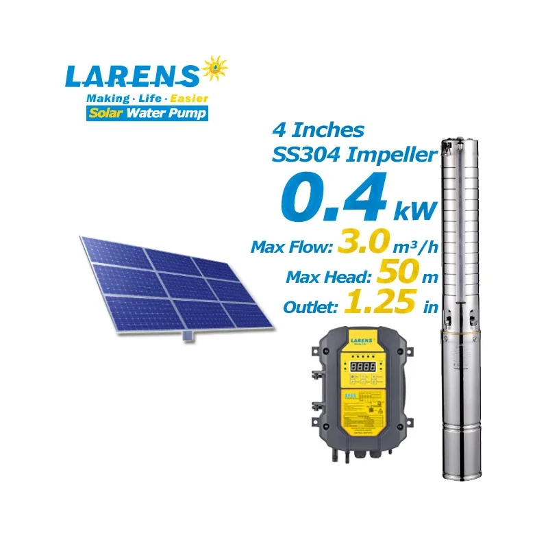 0.5 Hp 48 Volts Bldc Borehole Deep Well Solar Power Water Agriculture Multistage Pump 60M