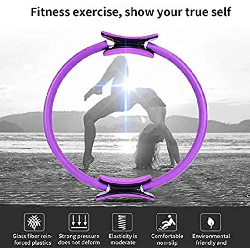 Eco Friendly Yoga Pilates Ring Fitness Circle for Effective Upper and Leg Training
