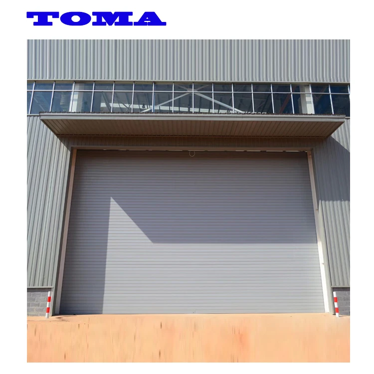 AS2047 TOMA Industrial Motorized  Roller Shutter Door Electric Aluminum Rolling Shutter Door