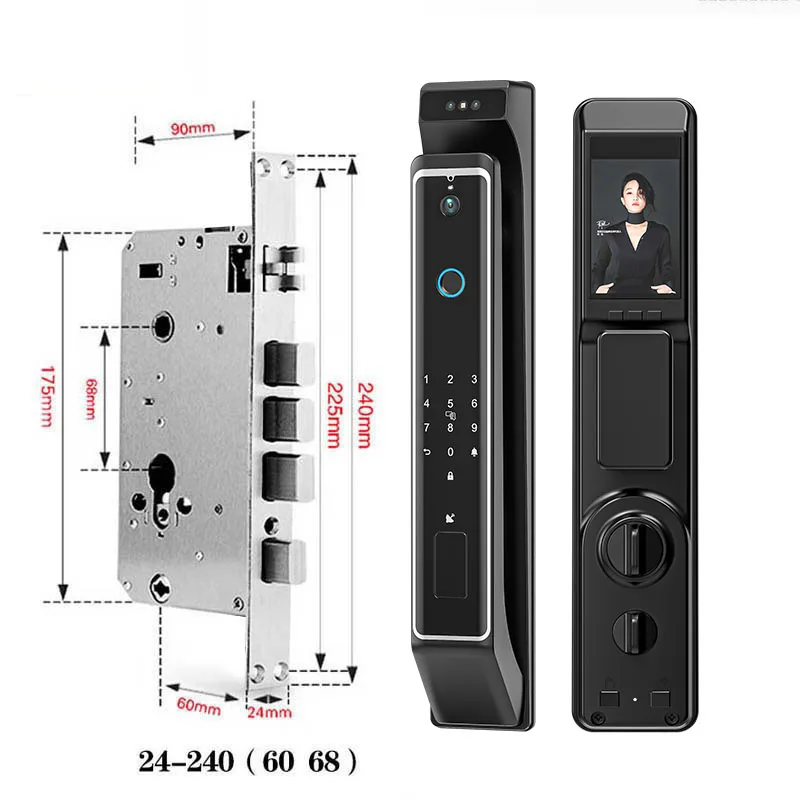 Смарт-замок дверной облачный с поддержкой Wi-Fi и сканером отпечатков пальцев