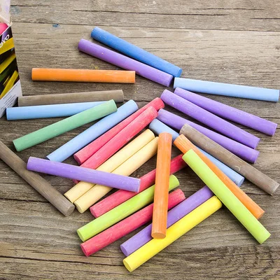 Blackboard dustless color white chalk kid washable drawing chalk