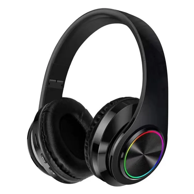Беспроводные наушники B39 портативная складная гарнитура mp3-плеер с микрофоном и светодиодной подсветкой BT