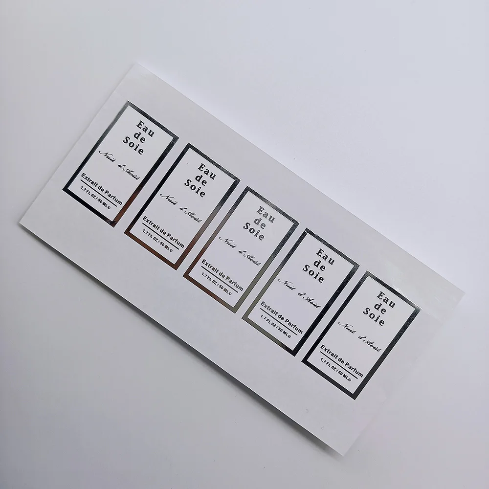 Custom White Vinyl PVC Self-Adhesive Waterproof Die Cut Stickers Logo Custom Stickers