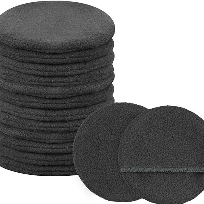 Reusable Large Velvet Colorful Microfiber Makeup Remover Sponge Face Pads Make Up Facial Cleansing Pad Cosmetic Powder Puff