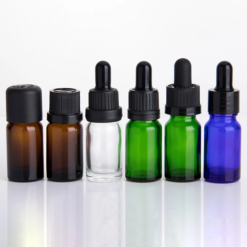 
New Design Colored Wholesale Mini blue Glass Dropper Bottles With Low Price 