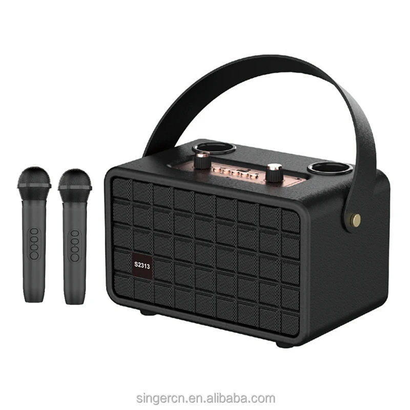 S2313 30 Вт Черный винтажный стиль беспроводной bluetooth динамик HiFi качество звука активный портативный Настольный