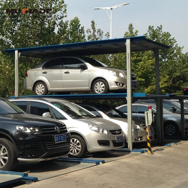 Underground Four Post Automatic Pit Vertical Storage Car Parking Lift