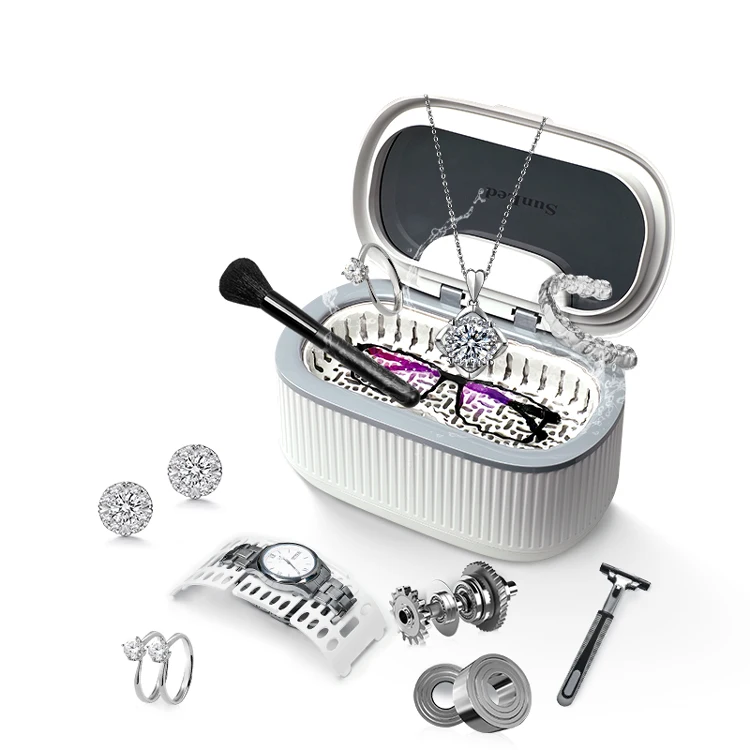 Muti Function Ultrasound Cleaner Machine Household Mini Portable Ultrasonic Cleaner For Jewelry Dental Glasses Rings Cosmetic