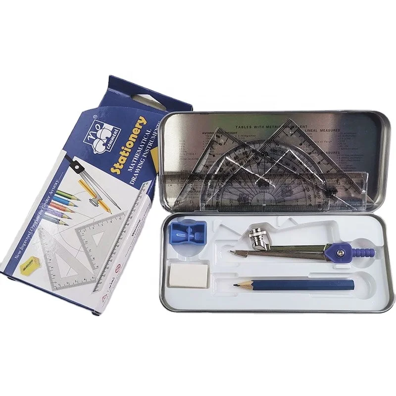 Комплект математики A5001 самый дешевый геометрический ящик набор инструментов для