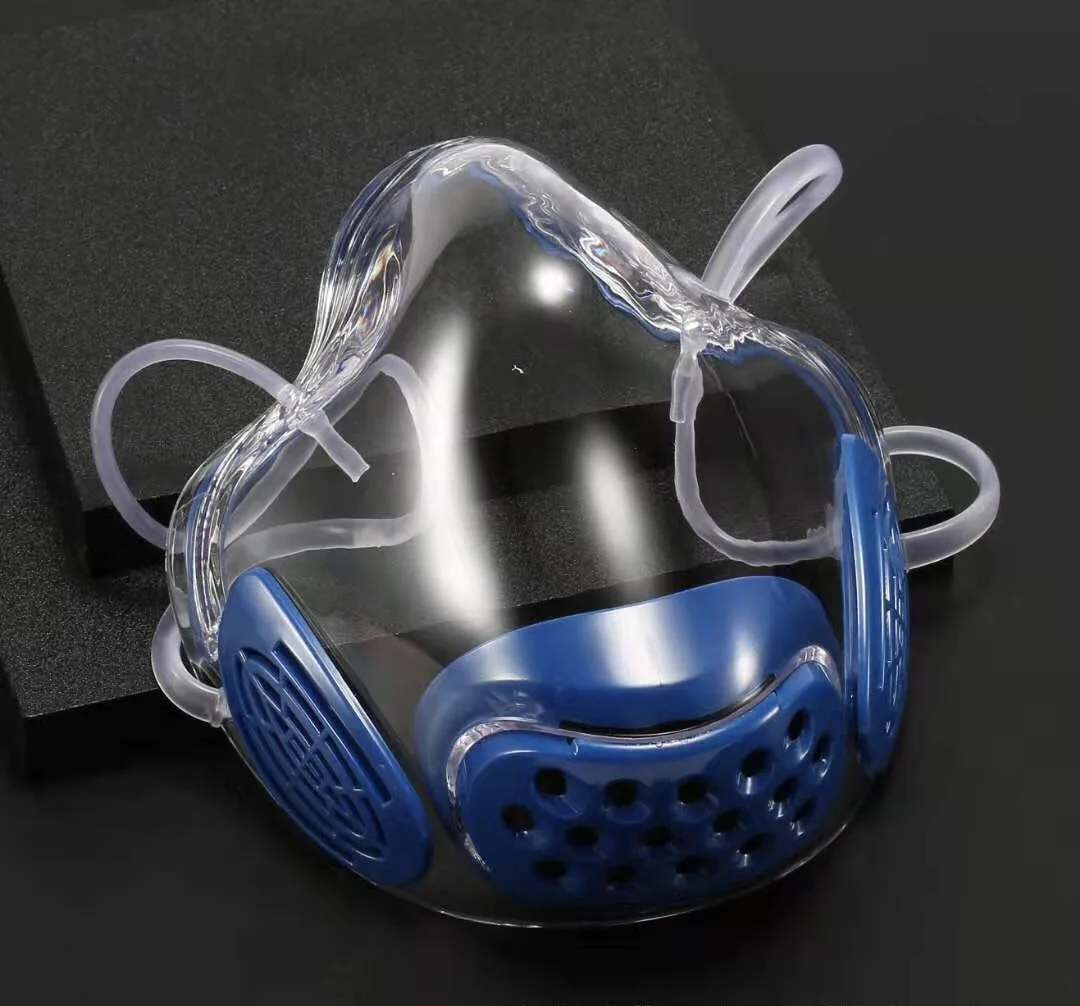 Transparent Mouth Shield Plastic Clear Nose Pet Anti-Fog Protective Pvc Reusable Dust Smart Safety Food Smile Face Mask