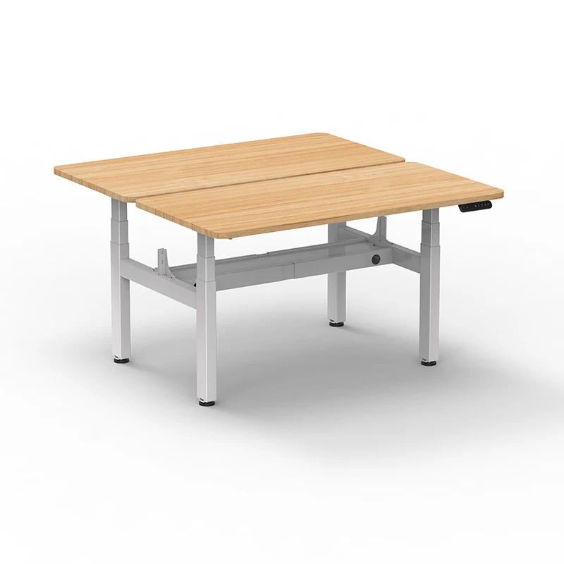 4AF3-2 Four Leg Office Workstation Desk Electric Table Height Adjustable Ergonomic Desk For 2 Person Standing Desk Frame