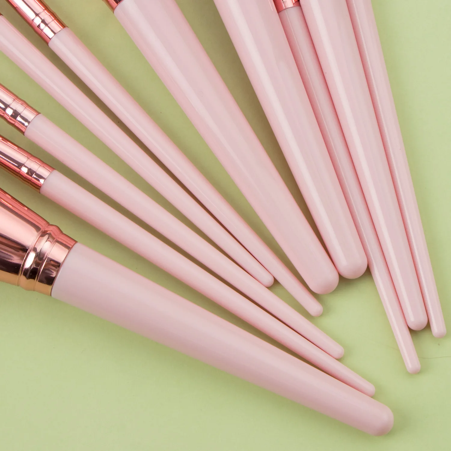 jessup 8/12 pcs/ 15pcs professional private label black and pink makeup brushes set eye pink handle makeup brush set custom logo