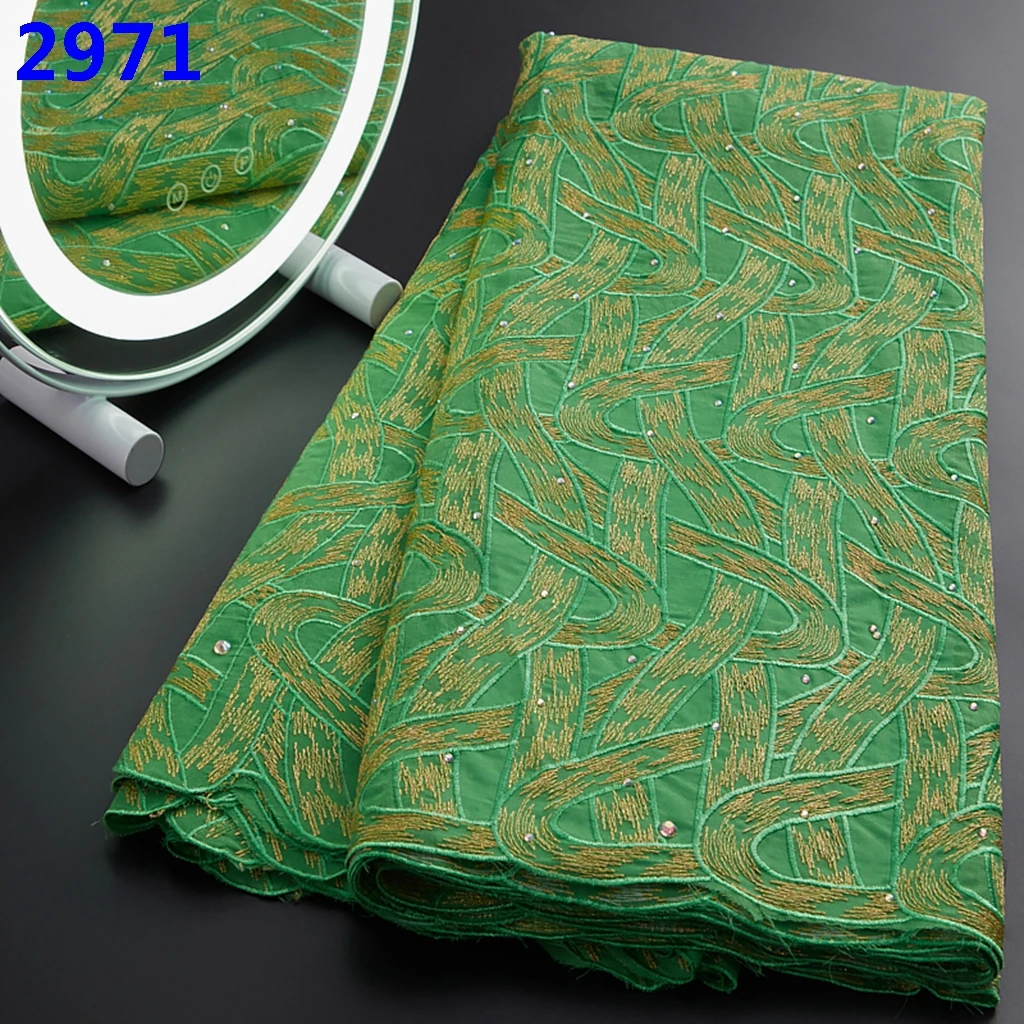 2971 Hot Sale Women Fabrics 2022 Swiss Pure Cotton Voile Lace Fabric Dry Lace Buy Dress Fabric Material For Lady Sewing