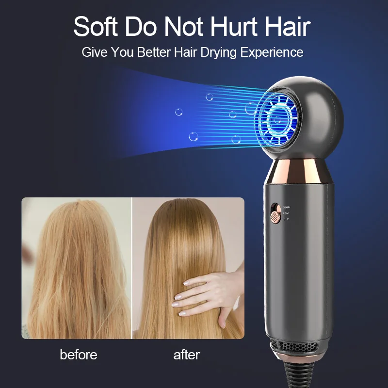 BSMC801 800W mini electric hair dryer travel blow dryer brush electric hair drying