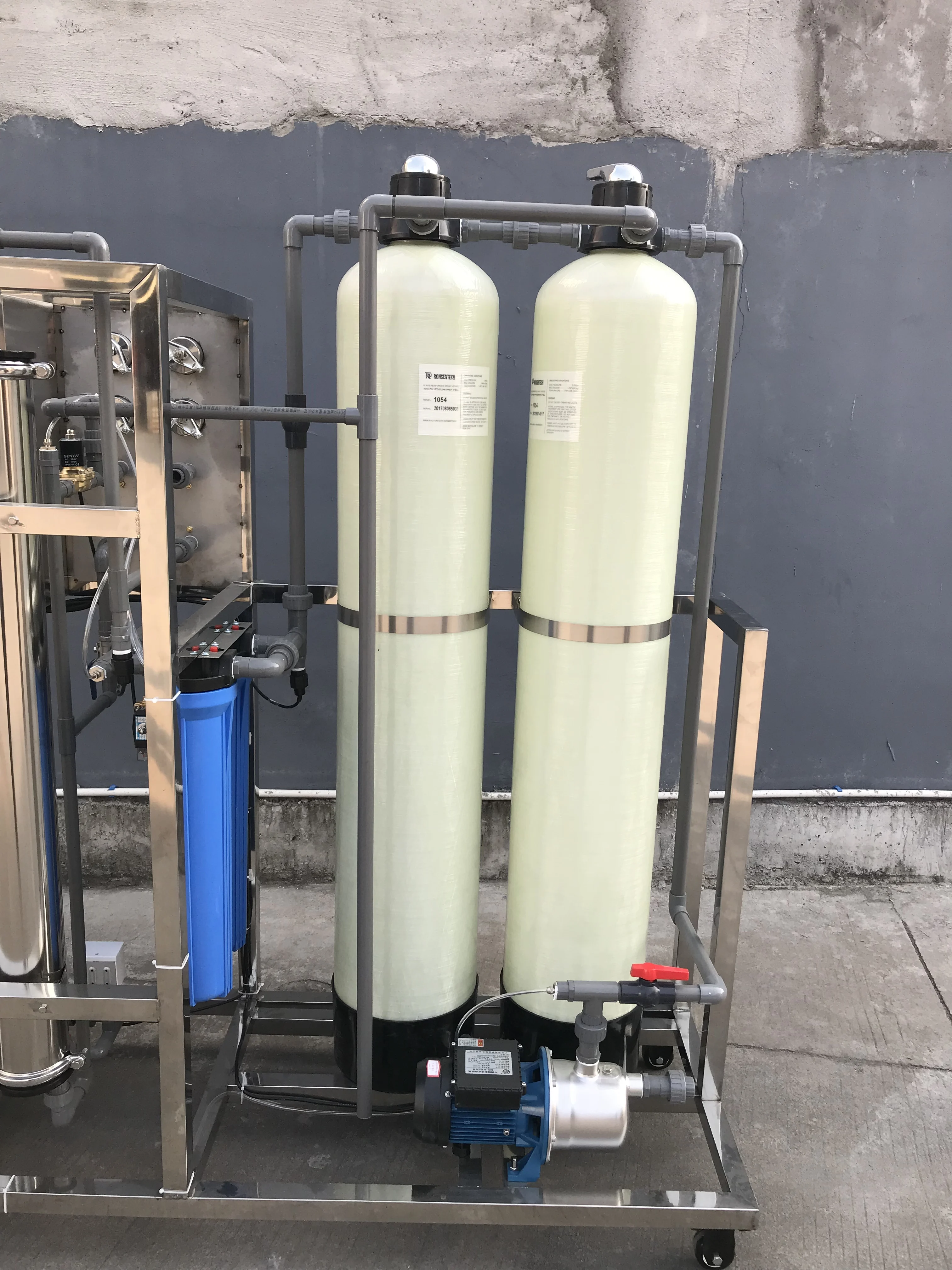 Industrial activated carbon water filter drinking water treatment with soften system for electric industry boiler feeding water