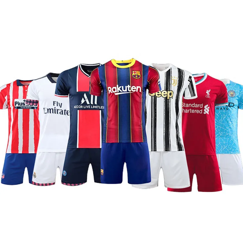 
Customized Football Team Blank Club Men Uniforms Short Sleeve Soccer Set Men Soccer Jersey 