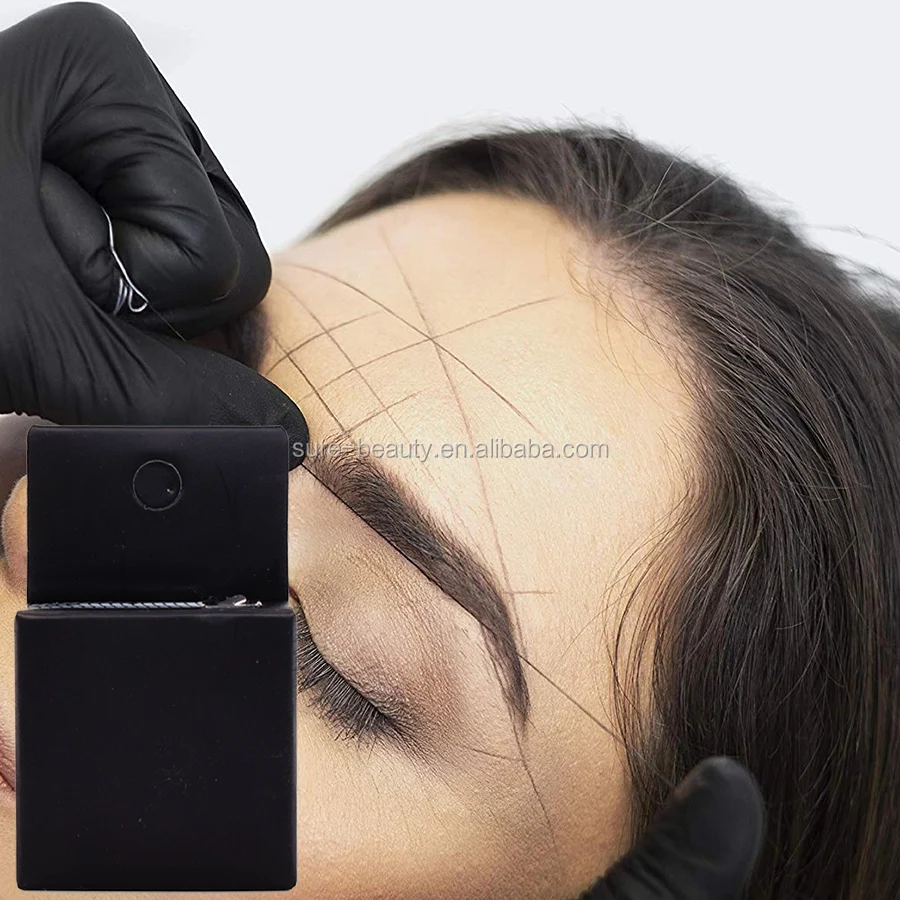 Private Label Pre-Inked Mapping String Eyebrow Thread Mapping String for Tattoo and Microblading
