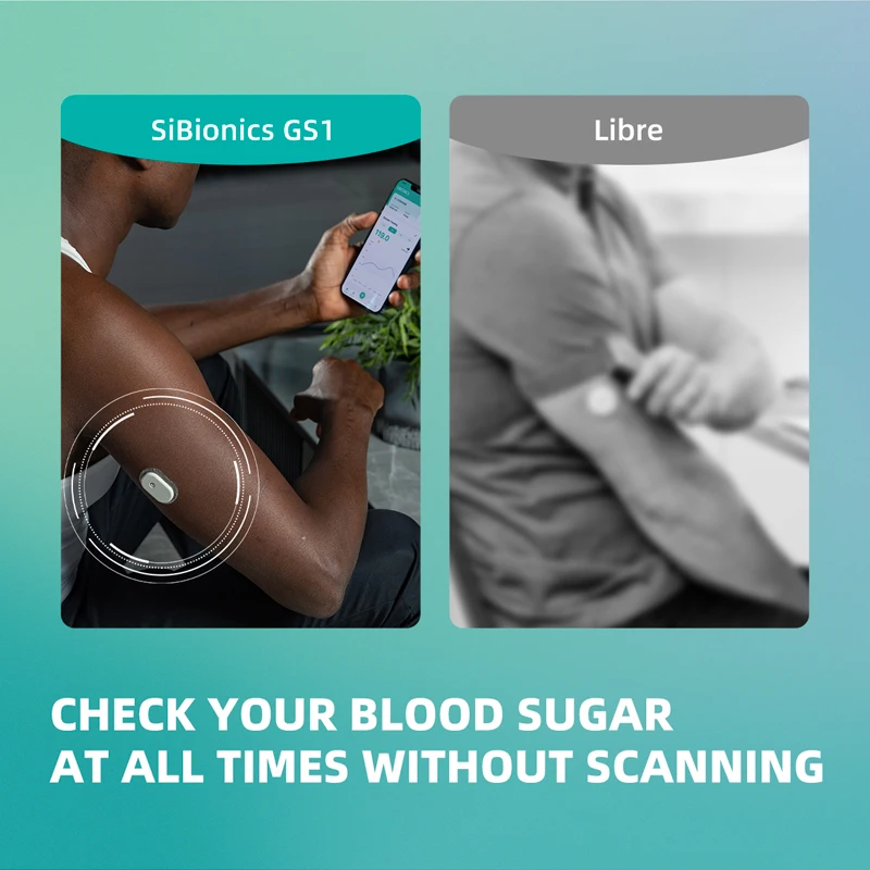 Blood glucose Meter ,Real-time data transfer intelligent continuous glucose analyzer