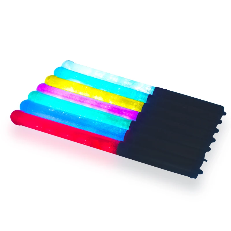 Силиконовые светящиеся стержни светодиодные палочки для вечеринки RGB с дистанционным управлением
