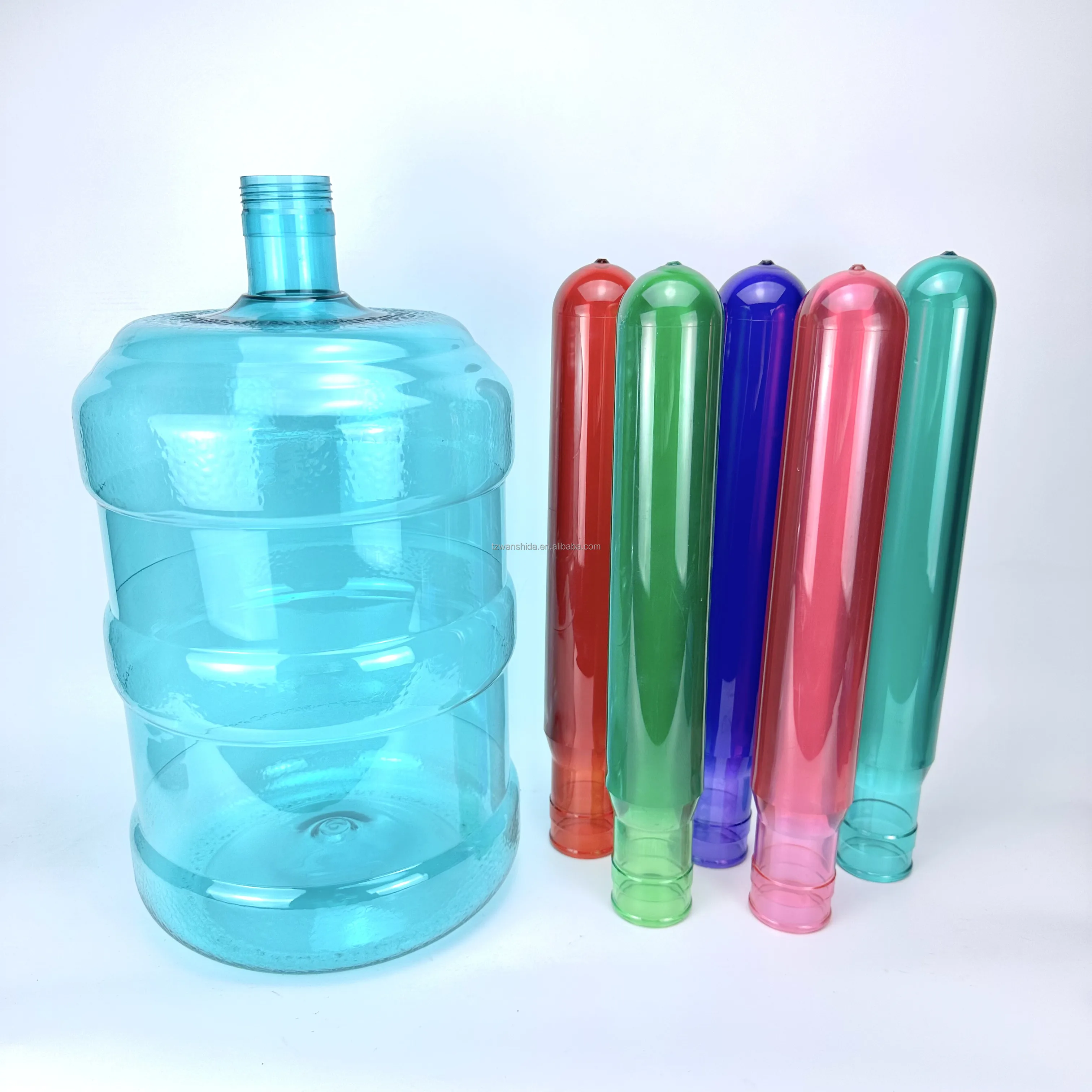 5gallon 700g 730g Blow Moulding Machine 20 Liter  750g Plastic Blue transparent 5gallon PET preform