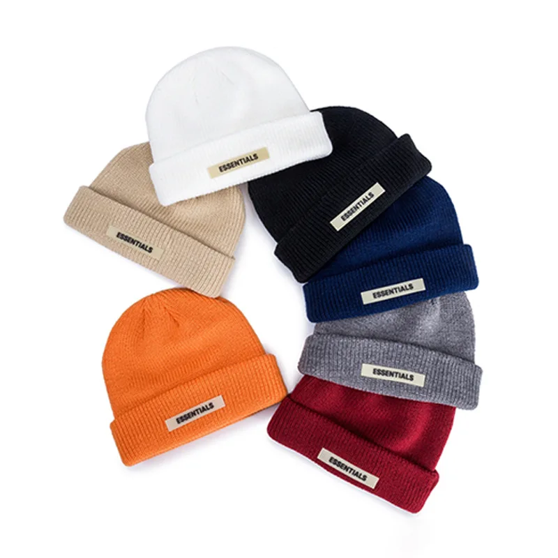 Custom Logo 100% Acrylic Knit Cap Designer Beanie Winter Hat