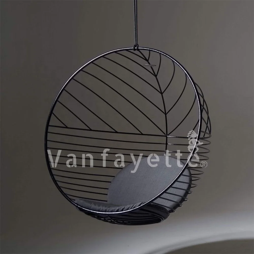 Leciya Aluminum Hanging Basket Chair Indoor and Outdoor Garden Furniture