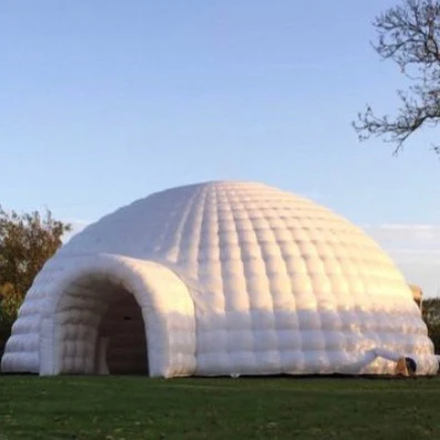 rental party event tente gonflable Led Light Blow Up large portable circus tent 20m circus inflatable Igloo dome tent