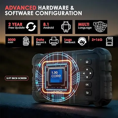 Launch CRP129 HD 24 В сверхмощный инструмент для сканирования грузовиков расширитель элитной дизельной техники считыватель кодов коммерческих автомобилей сканер OBD2
