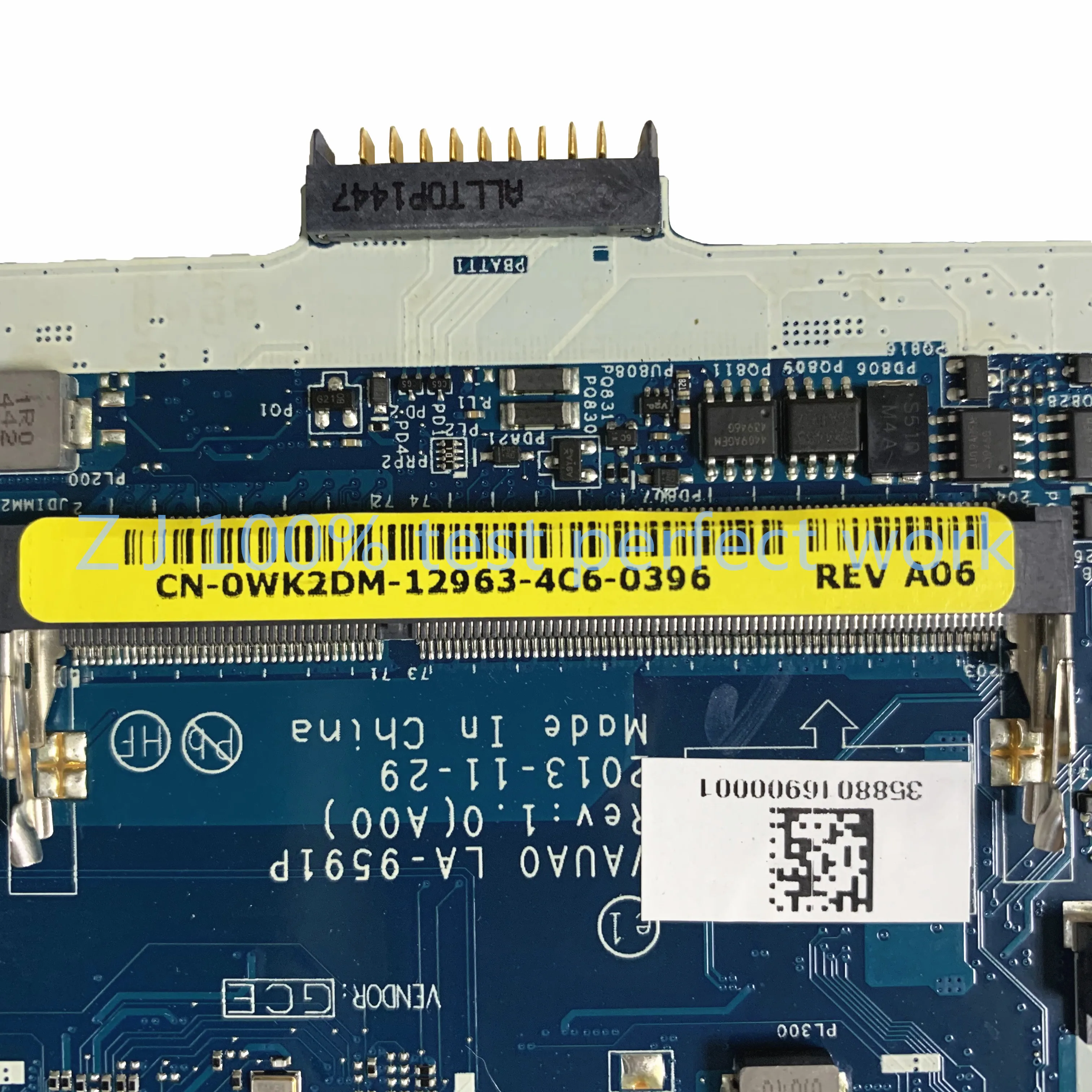 For DELL Latitude E7440 Laptop Motherboard With i7-4600u CPU VAUA0 LA-9591P CN-0WK2DM 0WK2DM DDR3L 100% Tested Fast Ship