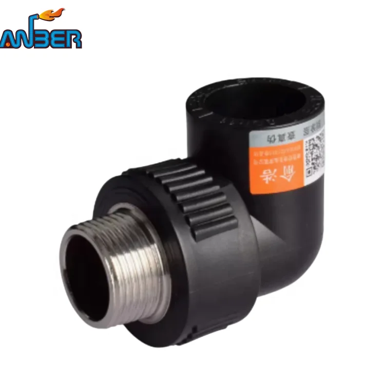 2023 ppr male elbow direct outer thread straight through hot melt water pipe fittings