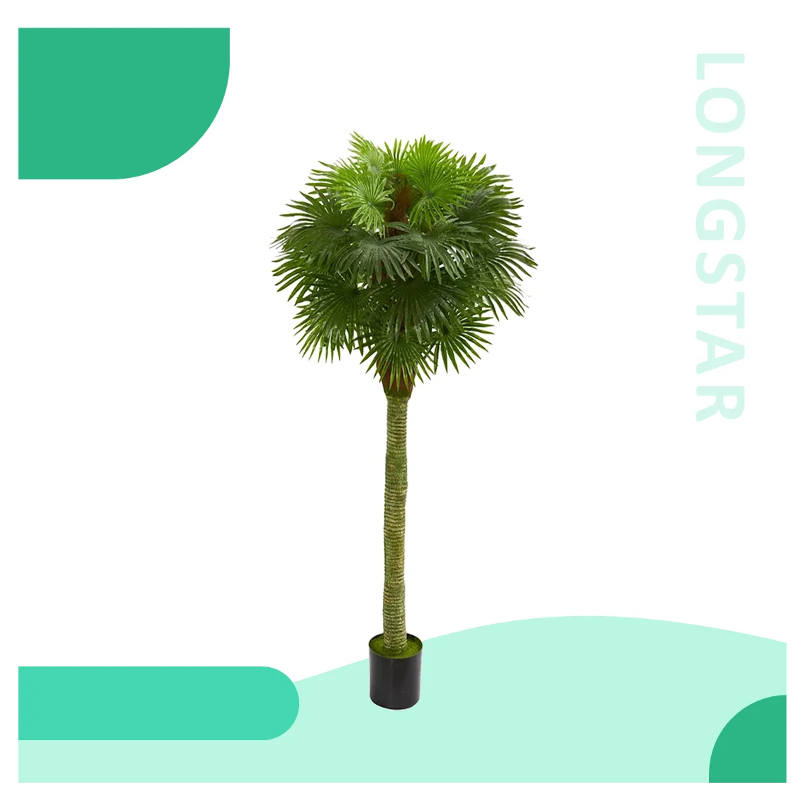 Front Filled Canopy Graces Thick Textured Trunk Natural Cycas UV Resistant Indoor Outdoor Artificial Plant Tree Factory Supply