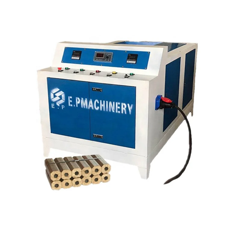 Agricultural Waste Rice Husk Chaff Straw Saw Dust Wood Chips Sawdust Extruder Forming Biomass Briquetting Press Machine