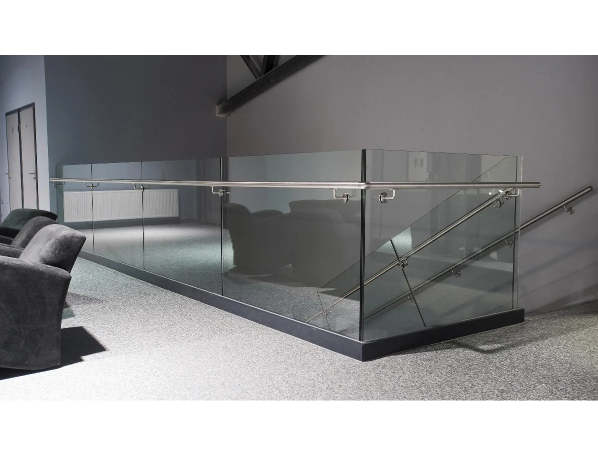 aluminium security balustrades aluminum metal frameless profile u channel clamp glass railing