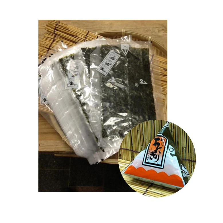 100sheets crispy bulk clear film wrapper onigiri cooking seaweed